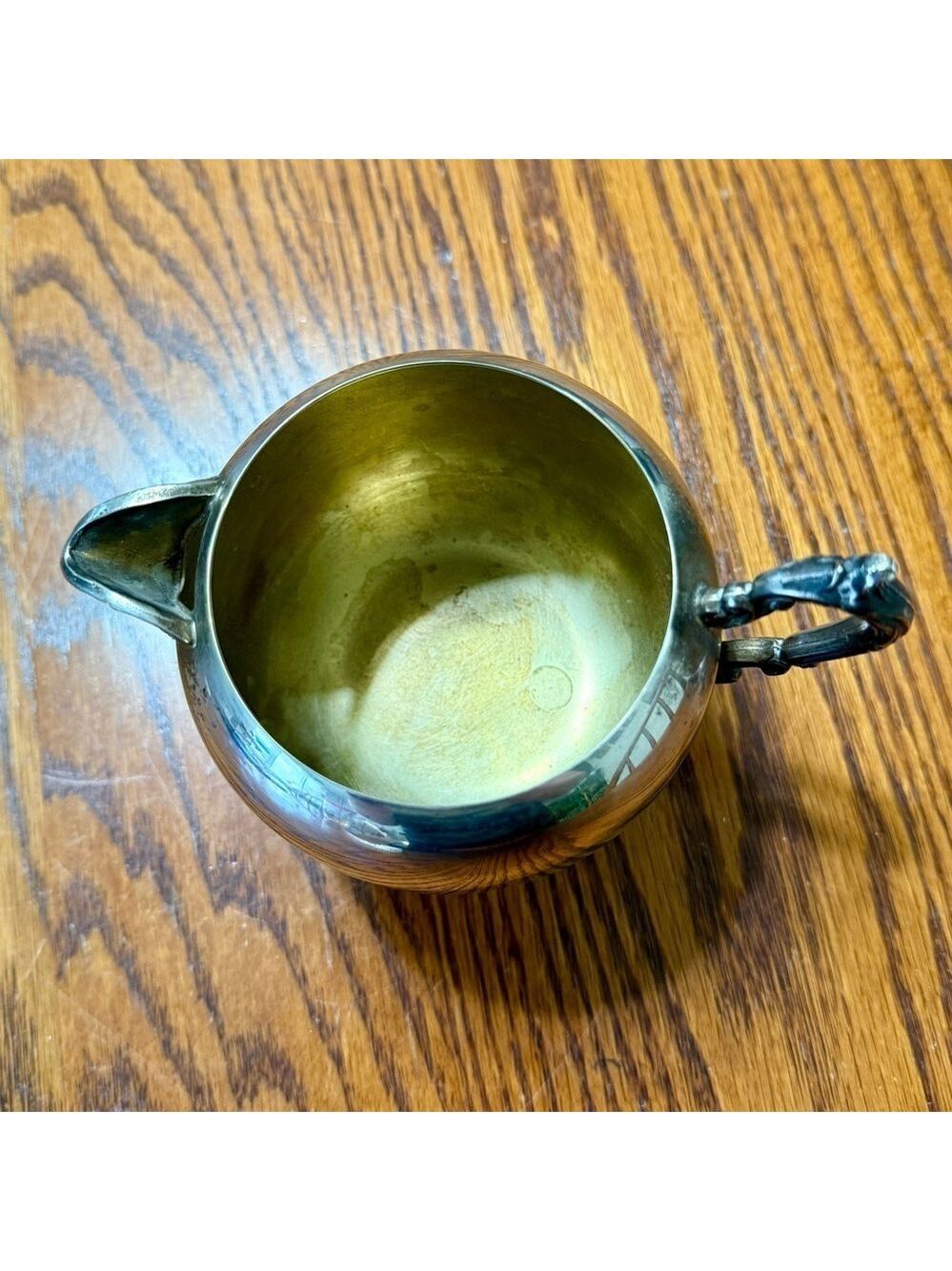 FB Rogers Silver Plated Creamer Ornate Handle Vintage - Picture 3 of 8